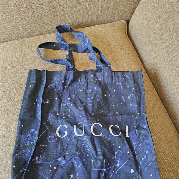 Gucci Natural Linen & Cotton Tote Bags 2piece - Picture 4 of 4